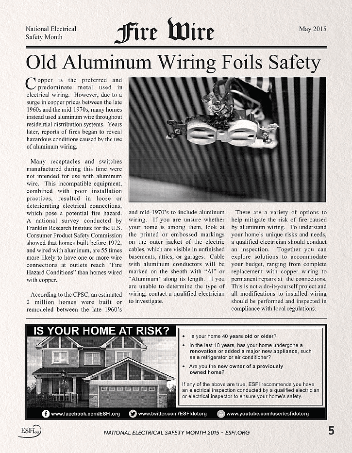Aluminum Wired Homes  Code Violation & Hidden Fire Hazards